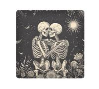 tplaotee boho moon stars love Self Adhesive Make Up Bag Cloth Cosmetic Organizer Wrap Camera Lens Cloth Wrapper For Organization Size 21.7x21.7in