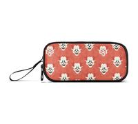 tplaotee Boo Clown Red White Halloween Storage Pen Case Pencil Bag Pencil Case For Kids for Elementary