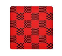 tplaotee buffalo plaid multi check red black Protective Make Up Bag Pouchs Cloth Makeup Bag Organizer Wrap Camera Lens Cloth Wrapper Cosmetic Organizers For Travel Size 21.7x21.7in