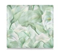 tplaotee Calla Lily Flower Pastel Colors Mint Green Premium Leather Auto Registration Insurance & ID Card Holder Automobile Wallet Case Organizer for Cards, Essential Document, Driver License Vehicle