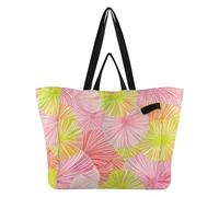 tplaotee Canvas Totes Lightweight Kitchen Grocery Bags Everything Bag for Women Maternity delivery kit Essential James Style Tie-dye Pink Yellow