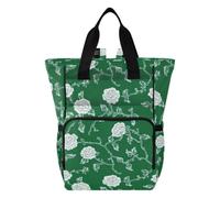 tplaotee Carnation Lace Emerald Green Baby Diaper Bag Multifunctional