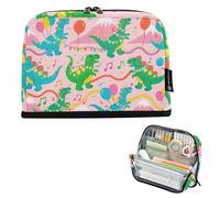 tplaotee Cartoon Dinosaurs Party Pencil Case Holder Large Capacity Makeup Bags Expandable Coin for Kids Kindergarten bolsas para herramientas