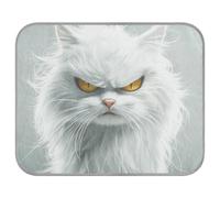 tplaotee Cartoon Funny Turkish Angora Cats Anger Summer Cooling pad for Cats Outdoor Self Cooling mat for cat Outdoor Outside Dog Removable Mantas frías para Perros M