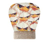 tplaotee Cat Bed Cave Sleeping Bag for Indoor Cats or Small Dogs Repeat White Yellow Cartoon Bird Hideway for cute's Cold Weather Wrap Semienclosed Cozy