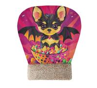 tplaotee Cat Bed Cave Sleeping Bag for Indoor Puppy and Cats Halloween Puppy with Bat Wings Memphis Color Pet Calming Nest Cold Weather Wrap Semienclosed Soft