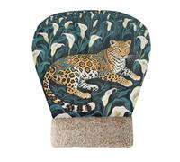 tplaotee Cat Cave Bed Sleeping Bag for Indoor Cats Tribal Style Leopard White Calla Lily Hideway for cute's Winter Washable Soft & Safe