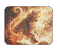 tplaotee Cat Giclee Glow Flame Style Summer Cooling pad for Cats Self Cooling pad for Outdoor Cats for cat Outside Dogs Cordless Camas frias para Perros M