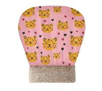 tplaotee Cat Sleep Bag Bed for Indoor Puppy and Cats Happy Valentine Cartoon Leopard Fun Pet Mat Pad Sack Cold Weather Self Heating Comfortable Cozy