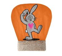 tplaotee Cat Sleeping Bag Bed Cave for Indoor Cats or Small Dogs Cartoon Funny Bunny Grey Hideway for cute's Winter Self Heating Cozy Plush