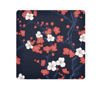 tplaotee Cherry Blossom Japanese style Portable Make Up Bag Cloth Jewelry Organizer Wrap Camera Lens Cloth Wrapper Cosmetic Organizers For Travel Size 21.7x21.7in
