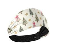 tplaotee Christmas Tree Star Gingerbread Moisture Wicking womens headbands fashion Elastic sweaty bands for Yoga Yoga tennis tennis