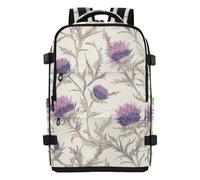 tplaotee Clean Design Women Backpack Scotland Thistle Beauty Flowers