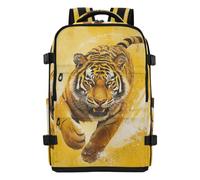 tplaotee College Backpack Clean Design College Computer Bag Laptop Bag 16 Inch for Women & Men Outing Work Family Travel 20L Mighty Animal Realistic Style Yellow