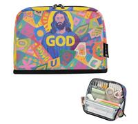 tplaotee Colorful Cartoon God Fashion Pencil Case Holder Large Capacity Makeup Bags With Slot Organizer Box for Teen Boys High School estuches escolares para ninas