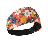 tplaotee Colorful Flower Red Buffalo Check Non-Slip? extra wide headbands for women Elastic tennis sweatbands for Workouts Cycling make up basketball