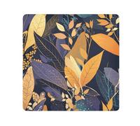 tplaotee colorful leaves Pattern print art Protective Cosmetic Bag Cloth Jewelry Organizer Wrap Camera Lens Cloth Wrapper Cosmetic Organizers For Travel Size 21.7x21.7in