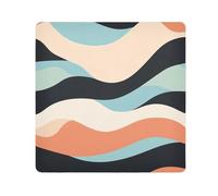 tplaotee colorful Long wavy patterns Magic Sticker Makeup Holders Cloth Makeup Organizer Wrap Camera Lens Cloth Wrapper Organizer Bags For Women Size 21.7x21.7in