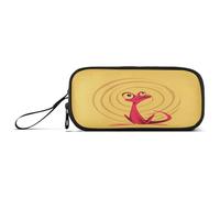 tplaotee Crazy Shell Lizard Red and Yellow Big Pencil Bag Pencil Case For College for Office