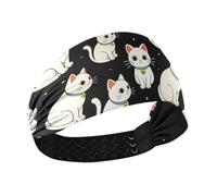 tplaotee Dan Da Dan Repeating Turbo Granny Maneki-neko Cat Anime (2)_00001_00002 Moisture Wicking sport headbands for women Elastic sweatbands for Workouts Workouts hiking hiking