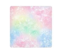 tplaotee Dandelion colorful Self-Adhesive Make Up Bag Cloth Portable Makeup Organizer Wrap Camera Lens Cloth Wrapper Makeup For Women Size 21.7x21.7in