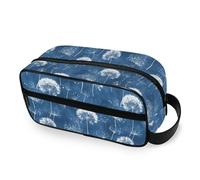 tplaotee Dandelion Glory Blue Portable Travel Bag with hanging hook stylish Cosmetic Bag For Women Travel-Size Accessories