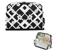tplaotee Diamonds Shapes FLOWERs Pencil Storage Case Large Capacity Pen Case Zippered Desk Organizer for Adolescentes Kindergarten cartucheras para adolescentes