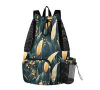 tplaotee Drawstring Bags Sport Gym Sackpack With Inside Pockets Pull String Bag Waterproof Pampas