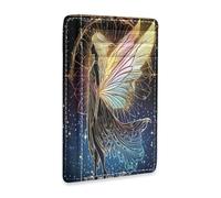 tplaotee Dreamy Color Tarot Fairy leather mens wallet slim With ID Window RFID Blocking small wallet for cards for men&women