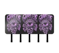 tplaotee Evil Grape Eyes Gothic Darkness Keys Holder on Wall with Mail Organizer & 5 Self-Adhesive Hanging Key Rack for Wall Decor Living Room Kitchen
