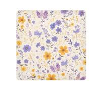 tplaotee fairy purple yellow Portable Makeup Organizer Bag Cloth Makeup Bag Organizer Wrap Camera Lens Cloth Wrapper Organizer Bags For Women Size 21.7x21.7in