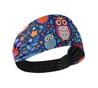 tplaotee Fall Owl Cute Barnyard Bird Cooling soft headbands Elastic head sweat bands for women for Workouts Workouts washing face washing face