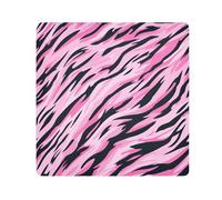 tplaotee fashion black peach Tigers fur print Magic Self-Adhesive Make Up Bag Pouchs Cloth Organizer Wrap Camera Lens Cloth Wrapper Makeup For Women Size 21.7x21.7in