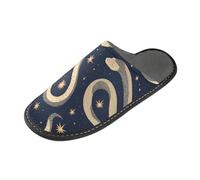 tplaotee Golden Snakes Warm Slipper For Women Indoor House Slippers For Women with Memory Foam For House, Bedroom