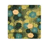 tplaotee green leaves art retro Magic Makeup Holders Cloth Organizer Wrap Camera Lens Cloth Wrapper Makeup For Women Size 21.7x21.7in