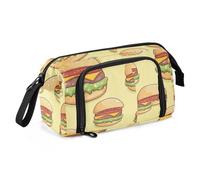 tplaotee Hamburger Cartoon Cute Pencil Pen Case Large Capacity kawaii-style Pencil Case Multifunctional for Teen College