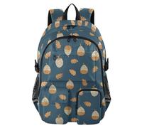 tplaotee Large Travel Backpack for Women Old Slow Style Autumn Nut Sapphire School College Bookbag 17.5 inch Backpacks for Laptops Business Back Pack 7-18