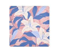 tplaotee large white lily flowers blue leaves Magic Makeup Travel Case Cloth Travel Organizer Wrap Camera Lens Cloth Wrapper Cosmetic Organizers For Travel Size 21.7x21.7in