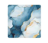 tplaotee Marble blue white Magic Self-Adhesive Makeup Organizer Bag Cloth Makeup Bag Organizer Wrap Camera Lens Cloth Wrapper For Organization Size 21.7x21.7in