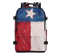 tplaotee Mens Backpack Lightweight Travel Backpack Carry On Flight Approved Laptop Bag 15.6 Inch for Women & Men Outing Work Family Travel 20L Oil Painting Flag Texas