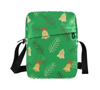 tplaotee Merry Christmas Yellow Bell-shaped Holly messenger bag for women shoulder bags Purse Bag Woman Handbag Shoulder Strap Adjustable Strap for Casual Casual Outdoor Daily