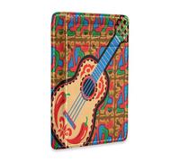 tplaotee Mexico Guitar leather womens wallet slim With ID Window RFID Blocking wallet inserts for credit cards for Men and Women