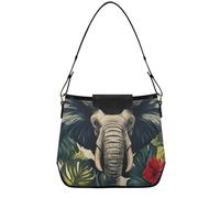 tplaotee National Vietnam War Veterans War Bird Shoulderbags for Women Ladies Purses with Removable Strap for Daily, Grey Elephants, One Size