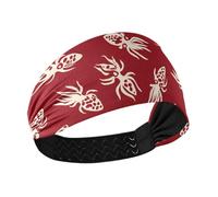 tplaotee Nordic Squid Rugby Off White no slip workout headbands for women Elastic hairbands for Running Running tennis tennis