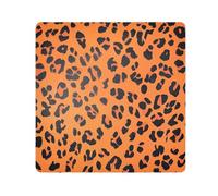 tplaotee orange black animal print Magic Makeup Travel Case Cloth Make Up Organizers Wrap Camera Lens Cloth Wrapper Cosmetic Organizers For Travel Size 21.7x21.7in