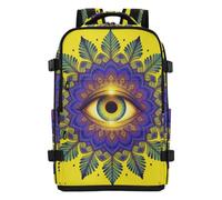 tplaotee Personal Item Backpack Water-resistant Lightweight Backpack For Women Travel Bag Laptop Bag 16 Inch for Women & Men Outing Work Family Travel 20L Mandala Art The Evil Eye