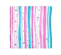 tplaotee pink and light blue stripe pattern doodle art Magic Travel Pouchs Cloth Jewelry Organizer Wrap Camera Lens Cloth Wrapper Makeup For Women Size 21.7x21.7in