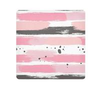 tplaotee Pink and Light Gray stripe pattern doodle art Magic Makeup Holders Cloth Cosmetic Travel Bag Organizer Wrap Camera Lens Cloth Wrapper Organizer Bags For Women Size 21.7x21.7in
