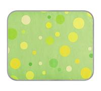 tplaotee Polka Dot Billiard Green Summer Dog Cooling pad Self Cooling cat Bed for Outdoor for Kittens Outside Unique Mantas frías para Perros M