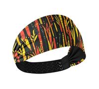 tplaotee Reed Manuscript Abstract Moisture Wicking hair headband Stretchy hairbands for Running Yoga hiking Volleyball